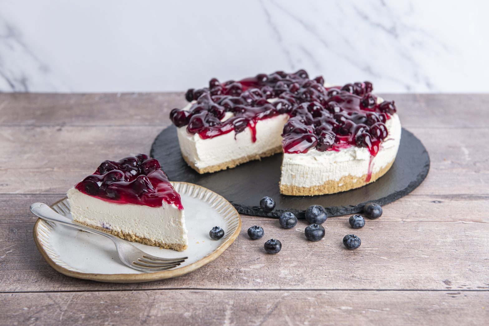 Continental Blueberry Cheesecake