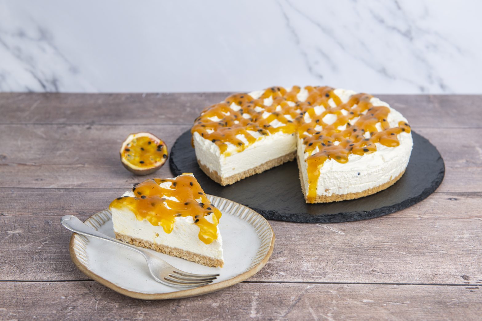 continental passionfruit cheesecake