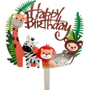 ZOO - Happy Birthday Cake Topper HD