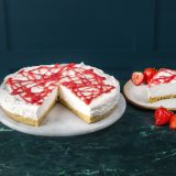 Gluten Free Vegan Strawberry Cheesecake