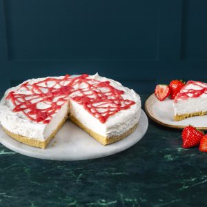 Gluten Free Vegan Strawberry Cheesecake HD